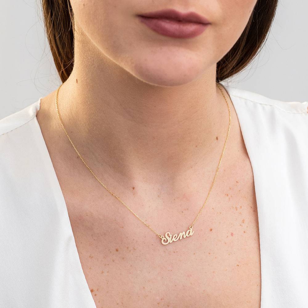 Classic Cocktail Name Necklace in 10k Gold
