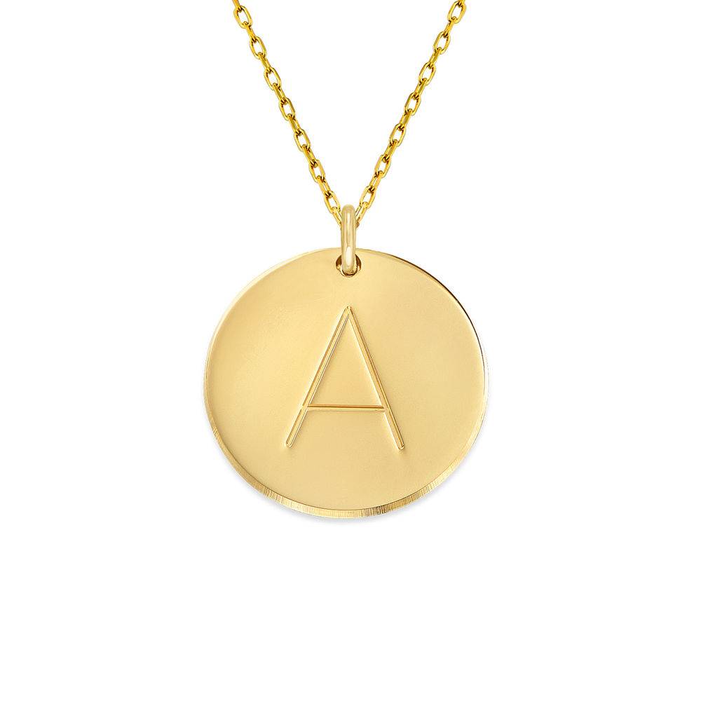 10K Gold Initial Necklace