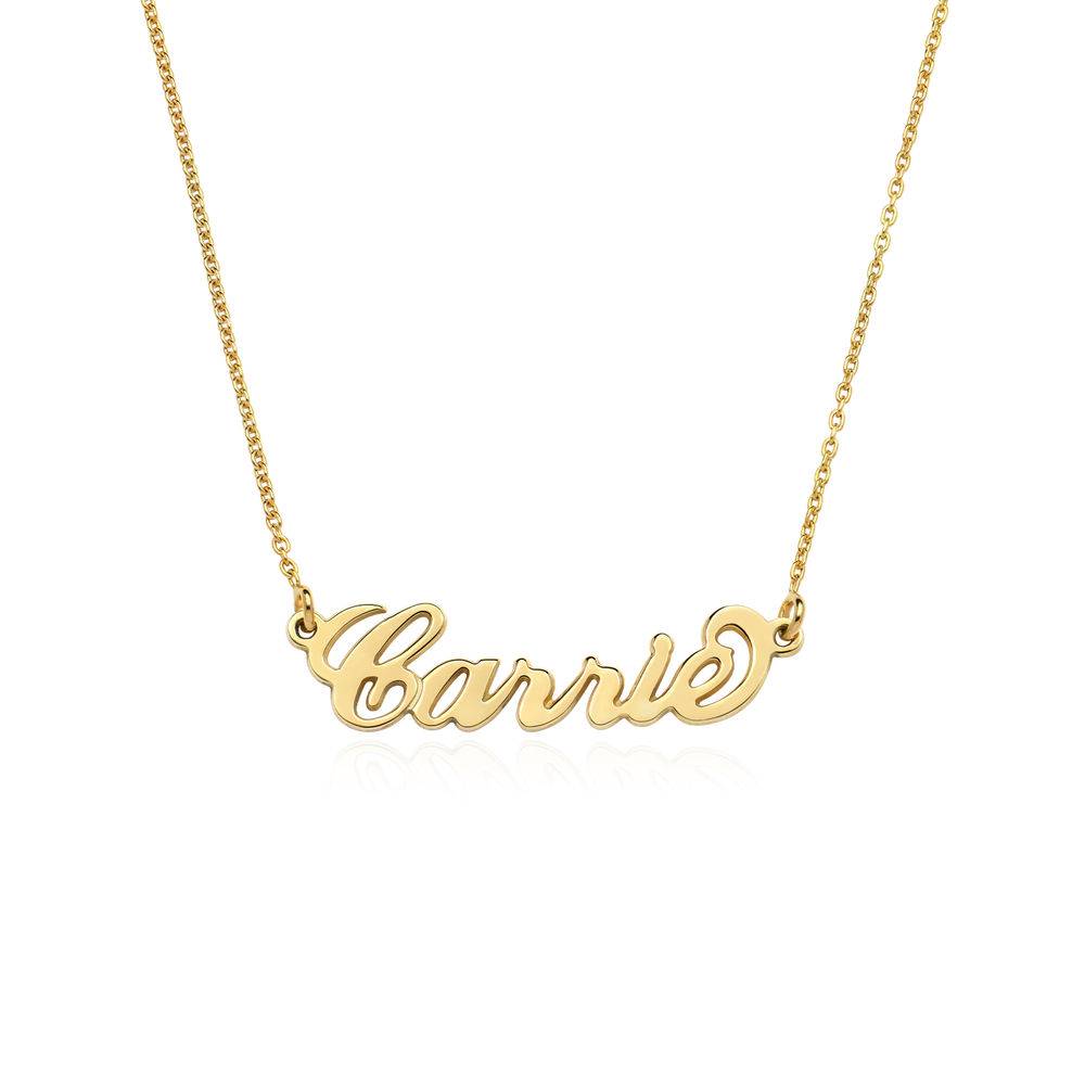 18k Gold-Plated Sterling Silver Carrie-Style Name Necklace