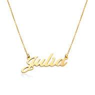 Gold-Plated Silver Classic Name Necklace