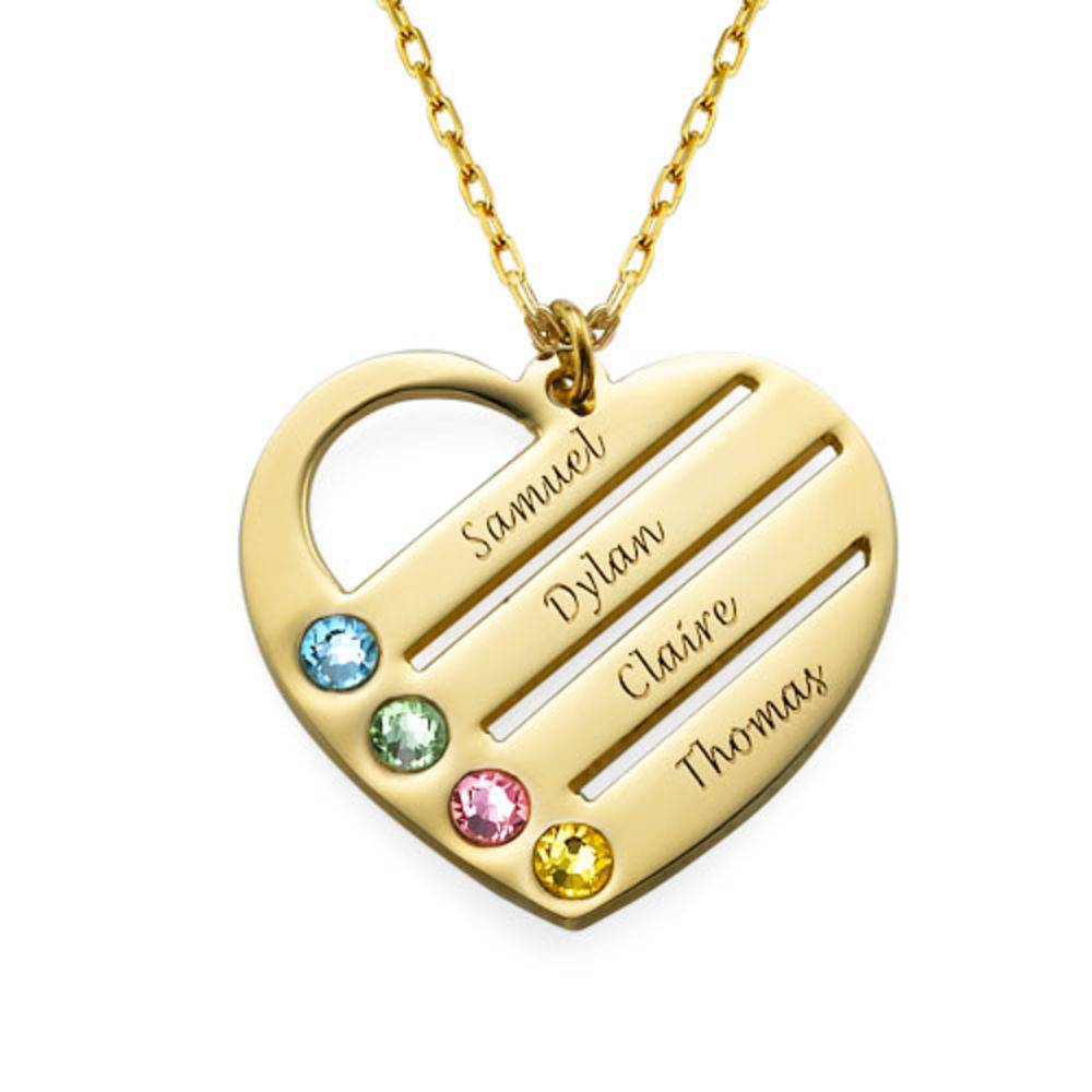 Terry Birthstone Heart Necklace with 
