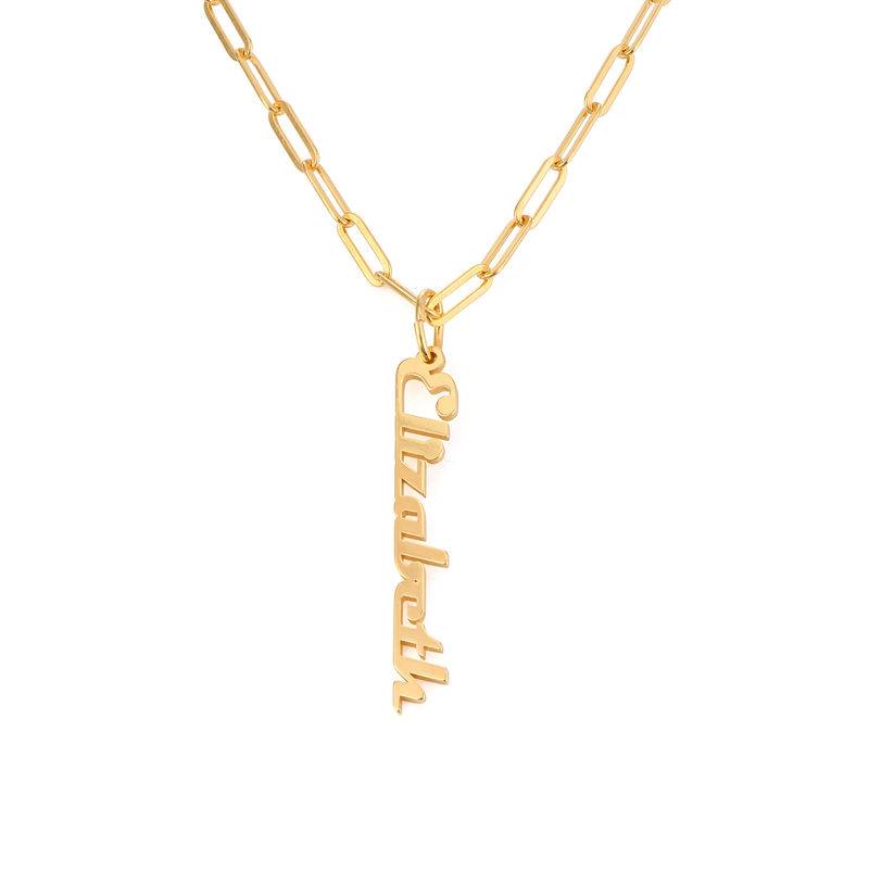 Chain Link Name Necklace in 18K Gold Plating