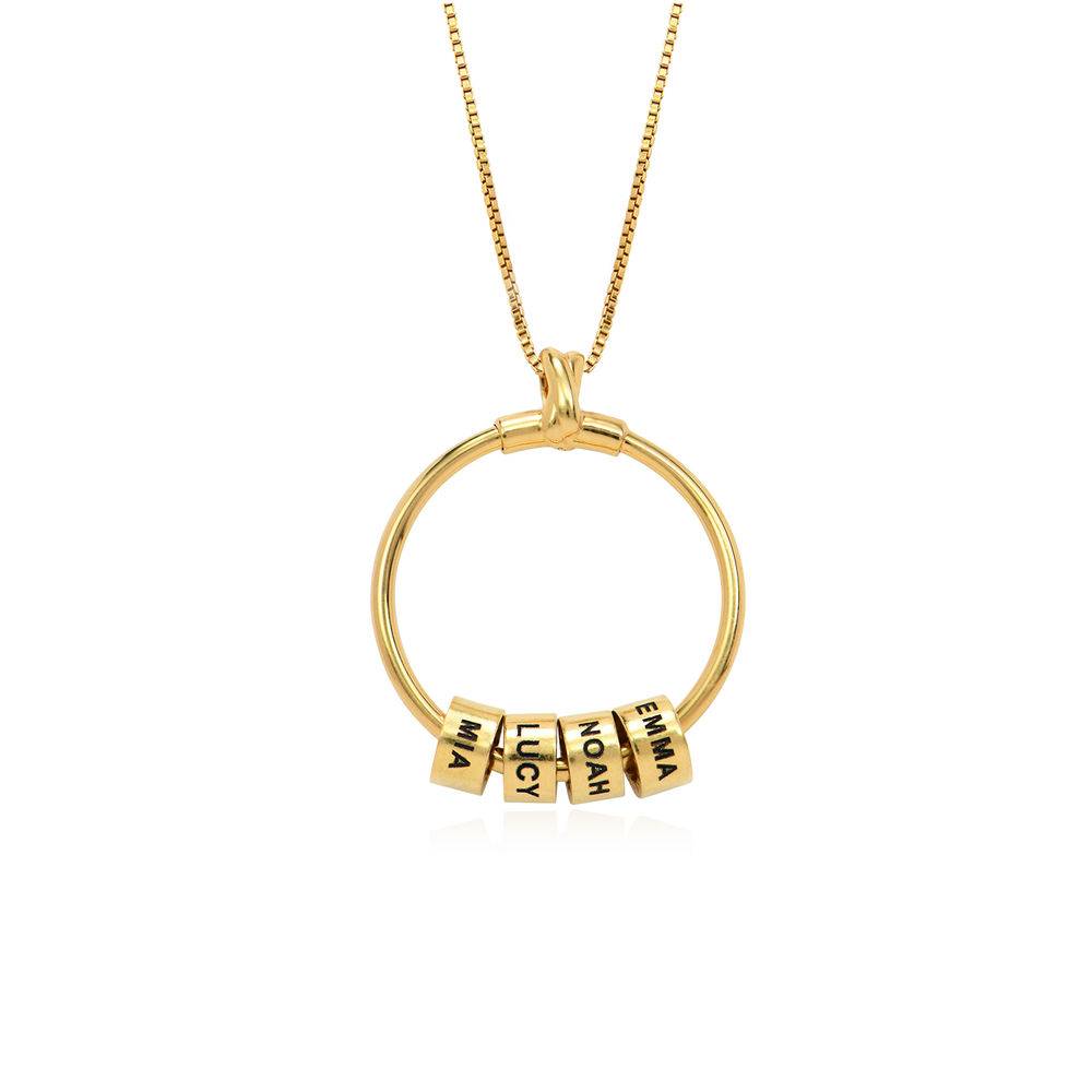 Linda Circle Pendant Necklace in 18k 
