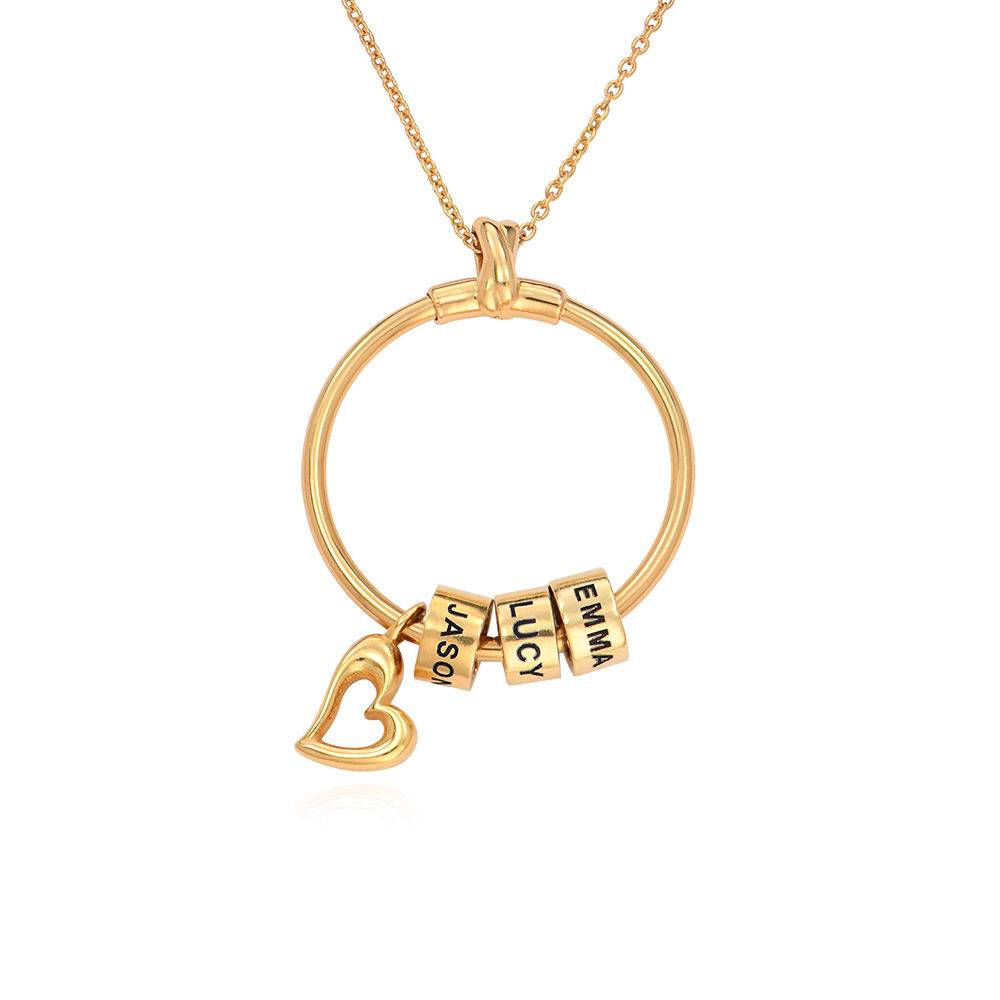 Linda Circle Pendant Necklace in 18k Gold Vermeil