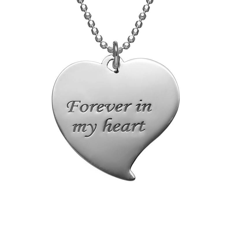 Heart photo necklace in Sterling Silver