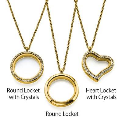 Infinite Love Floating Locket with Gold Plating
