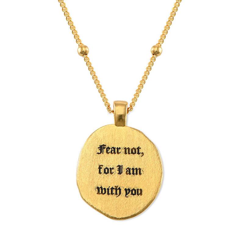 Jesus Christ & Mary Coin Necklace in Gold Plating