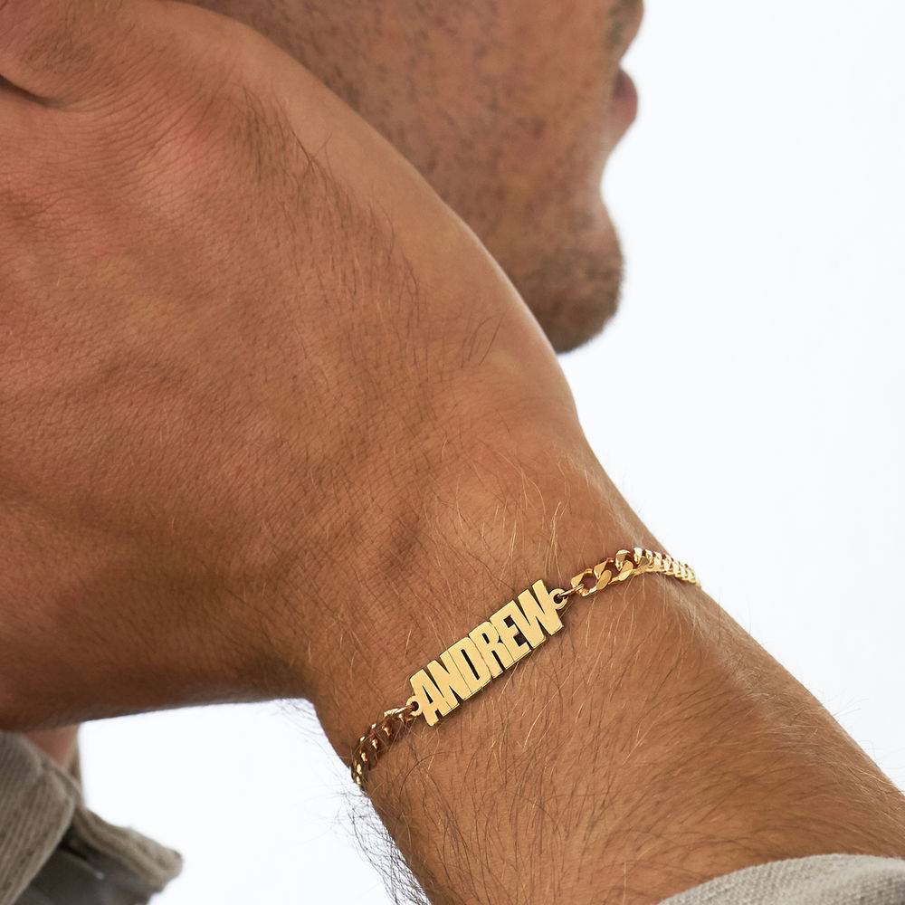 Name Chain Bracelet in 18k Gold Plating 