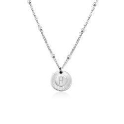 Mini Rayos Initial Necklace in Sterling Silver