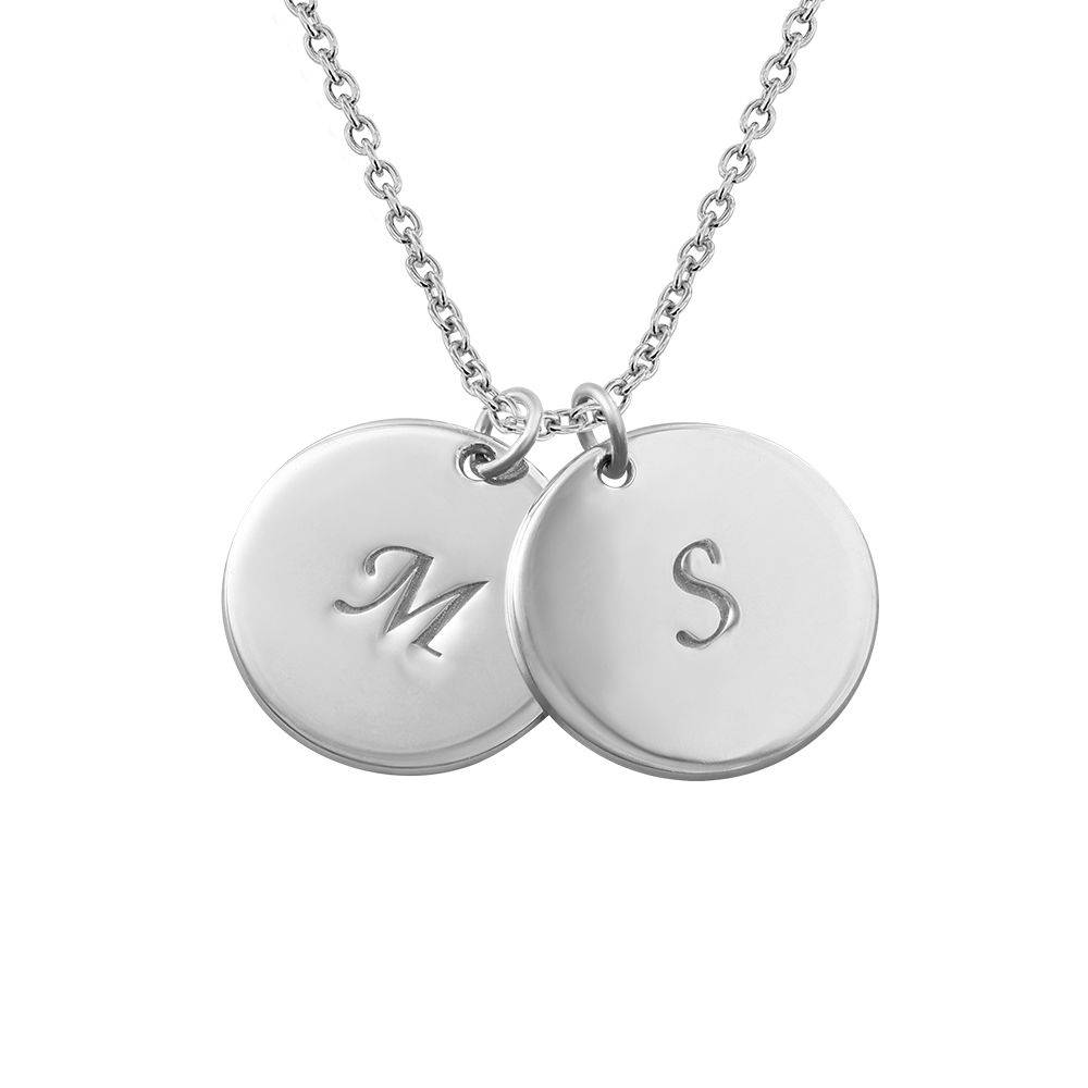 Grandma Necklace with Personalized Initial Discs
