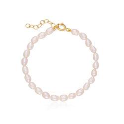 Alaska Pearl Bracelet with Gold Plating Clasp