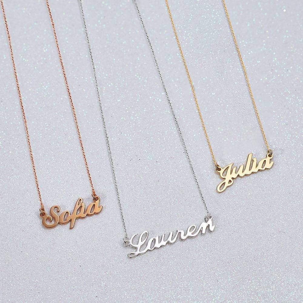Classic Cocktail Name Necklace in Sterling Silver