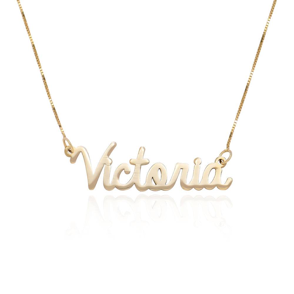 Personalized Cursive Name Necklace in 14K Gold