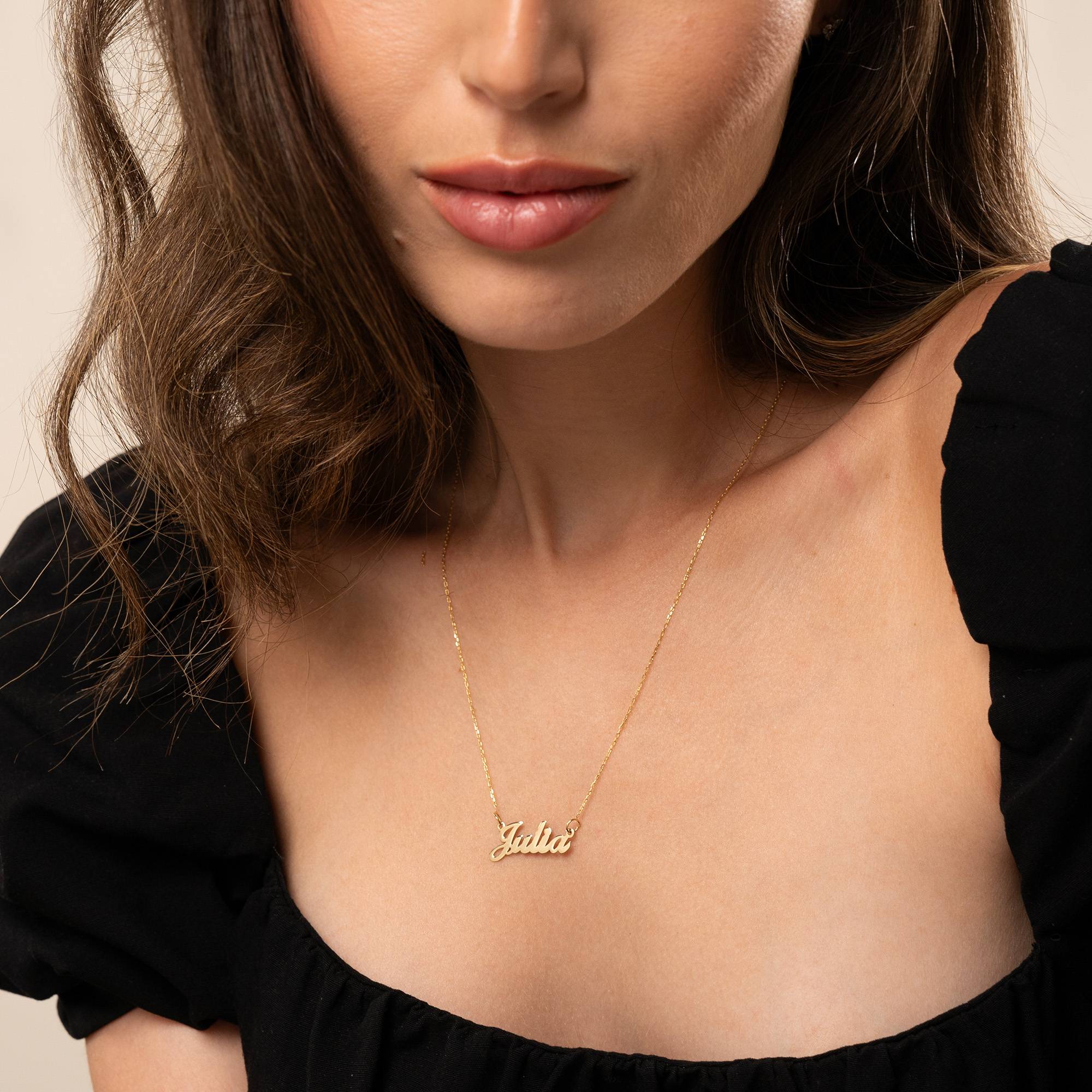 Classic Cocktail Name Necklace in 14k Gold-3 product photo