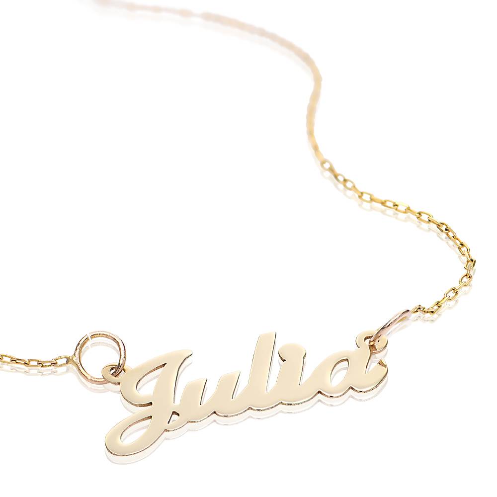 Classic Cocktail Name Necklace in 14k Gold-4 product photo