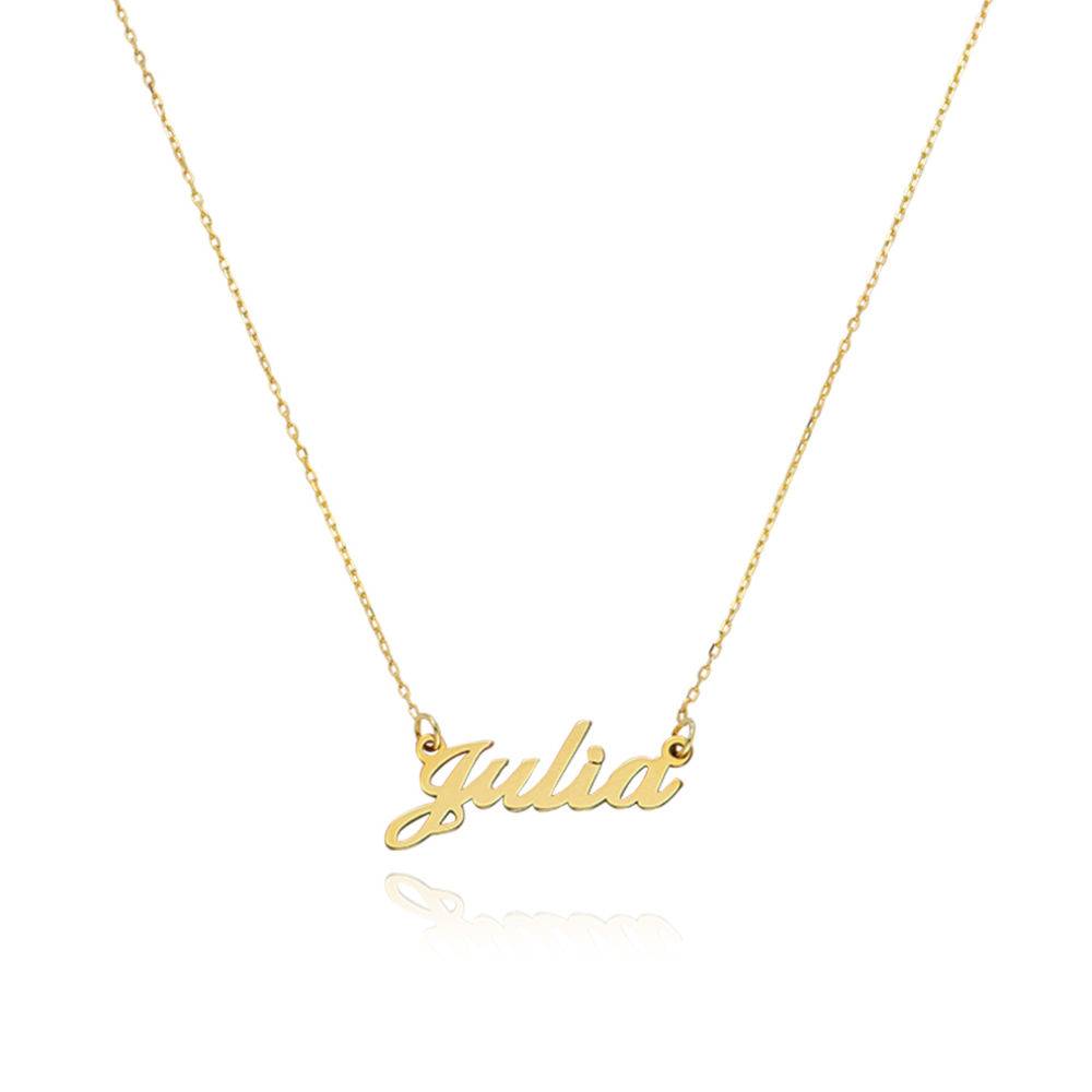 14k Gold Double Thickness Classic Name Necklace product photo