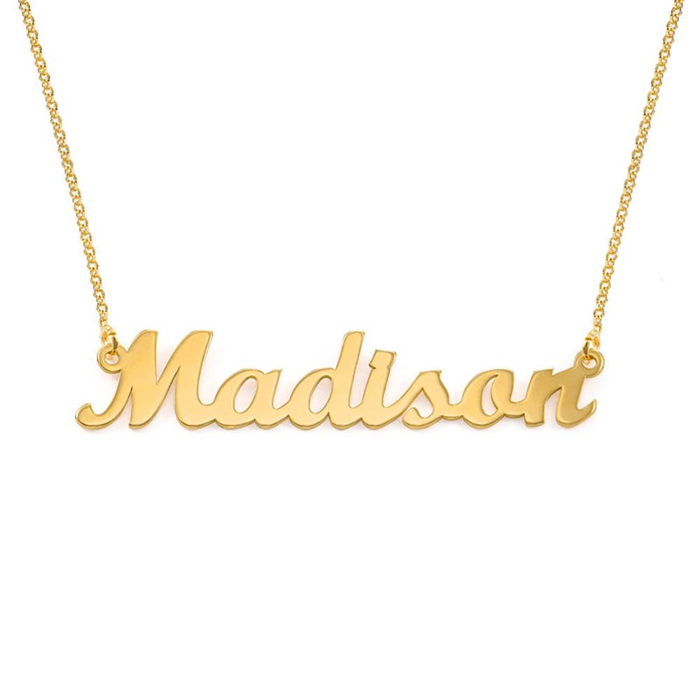 18k Gold Vermeil Script Name Necklace-1 product photo