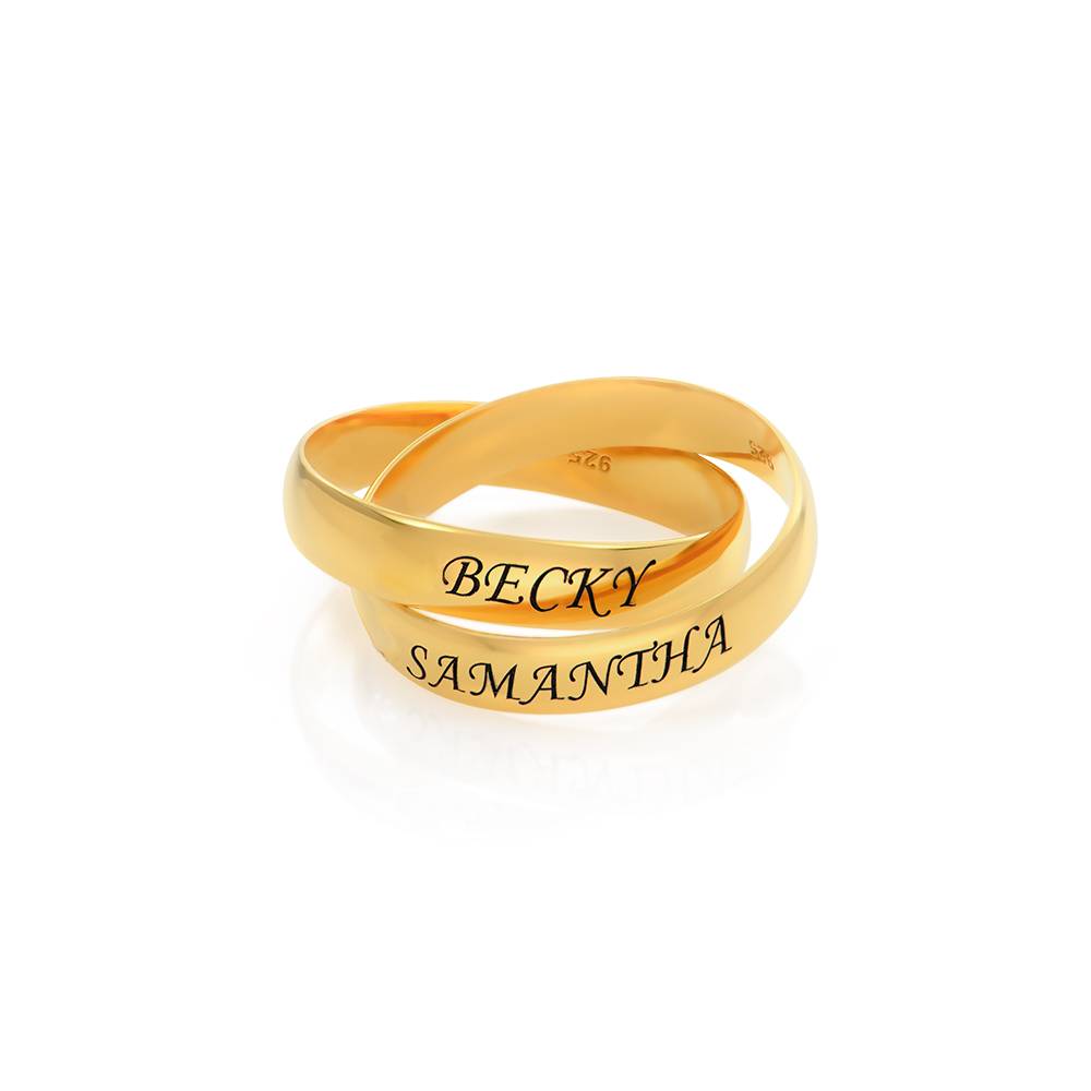 2 Charlize Russian Rings in 18K Gold Plating-1 product photo