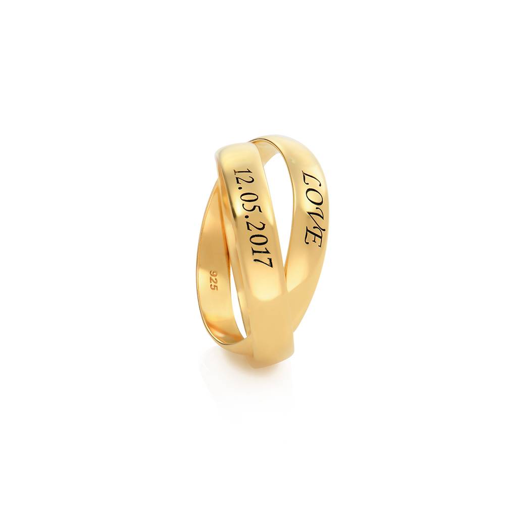 2 Charlize Russian Rings in 18K Gold Vermeil-1 product photo