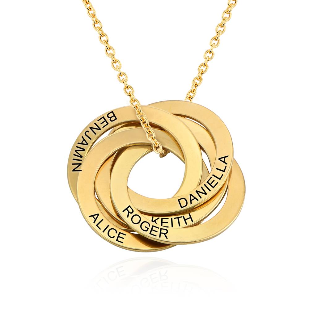 5 Russian Rings Necklace in 18k Gold Vermeil product photo