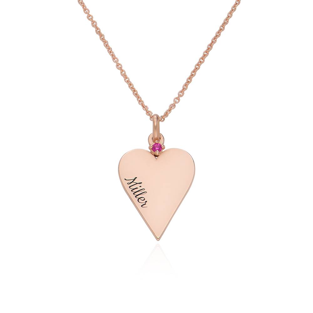 6 Piece Personalized Friendship and Birthstone Necklace in 18K Rose Gold Plating-4 product photo