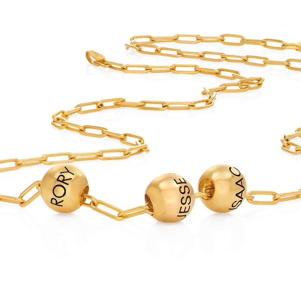 The Balance ﻿Bead Necklace in 18k Gold Vermeil-3 product photo