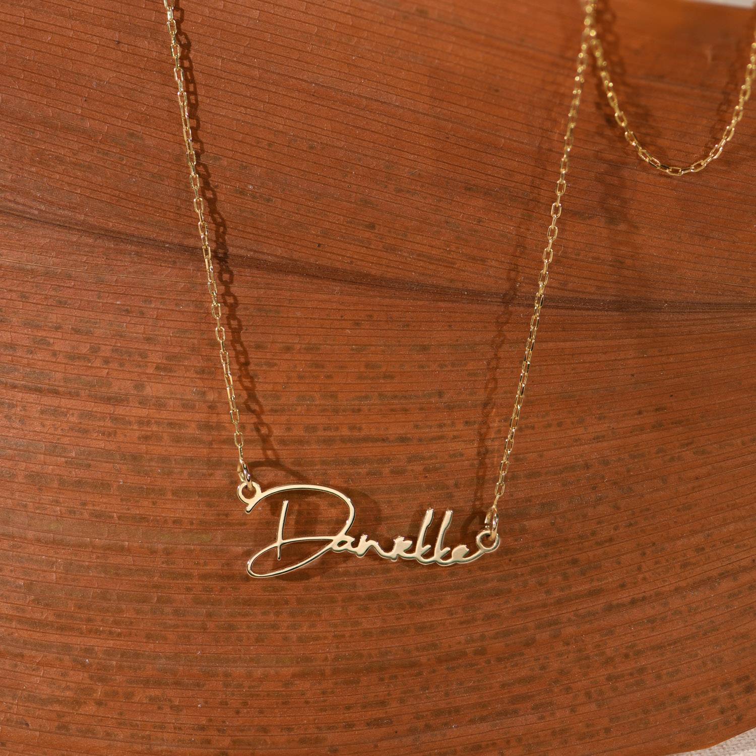 Paris Name Necklace in 10ct Yellow Gold-4 product photo