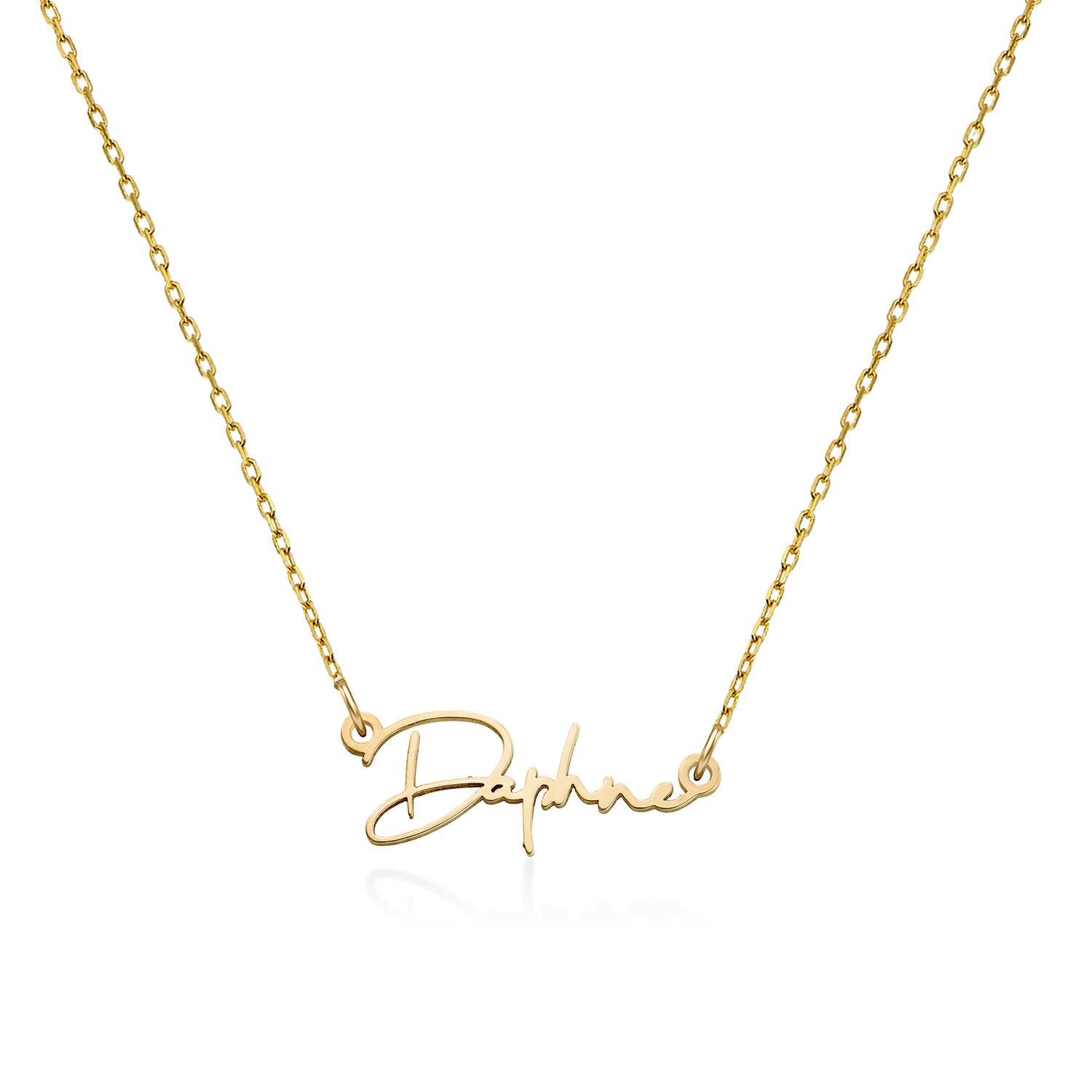 Paris Name Necklace in 14ct Yellow Gold-1 product photo