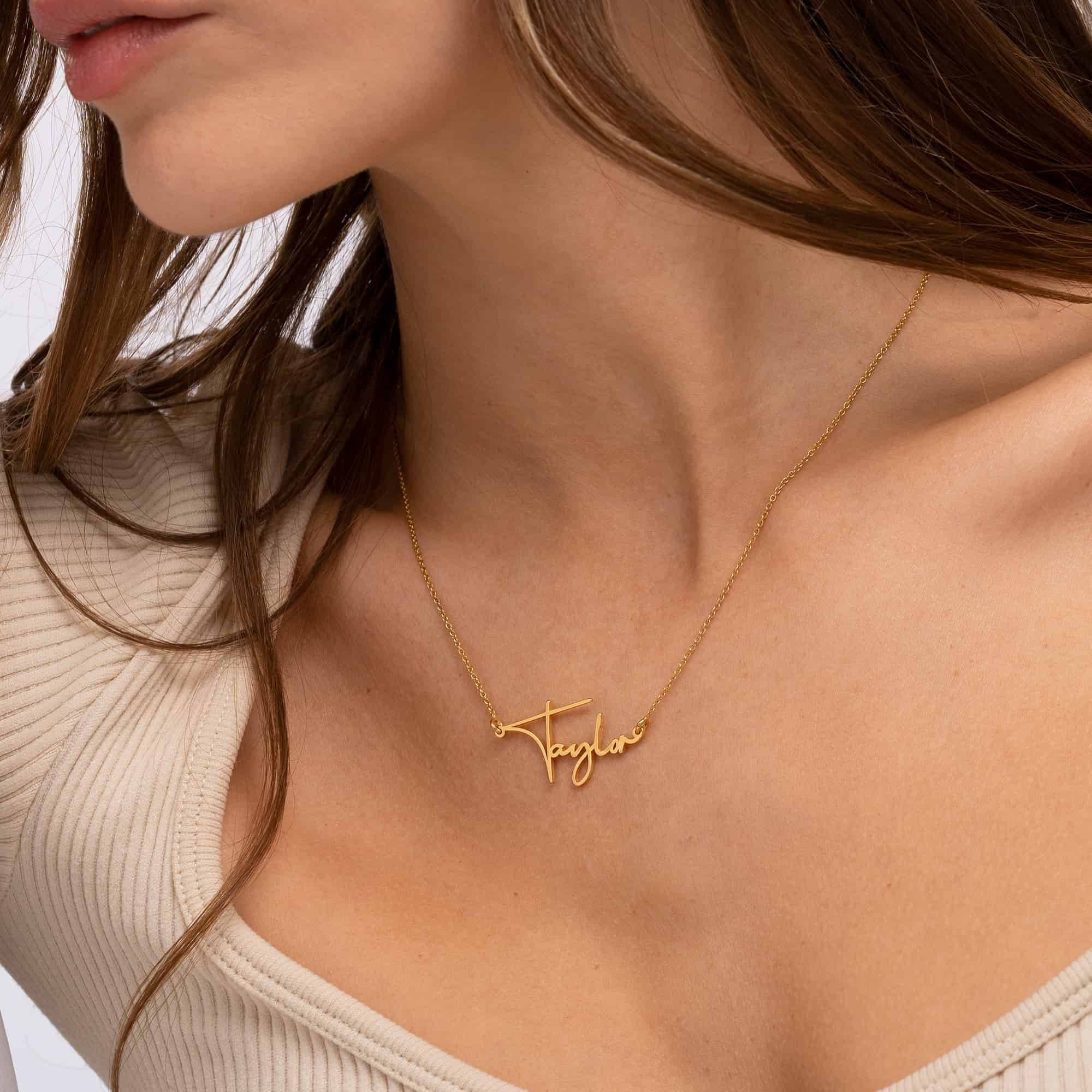 Paris Name Necklace in 18ct Gold Plating-3 product photo
