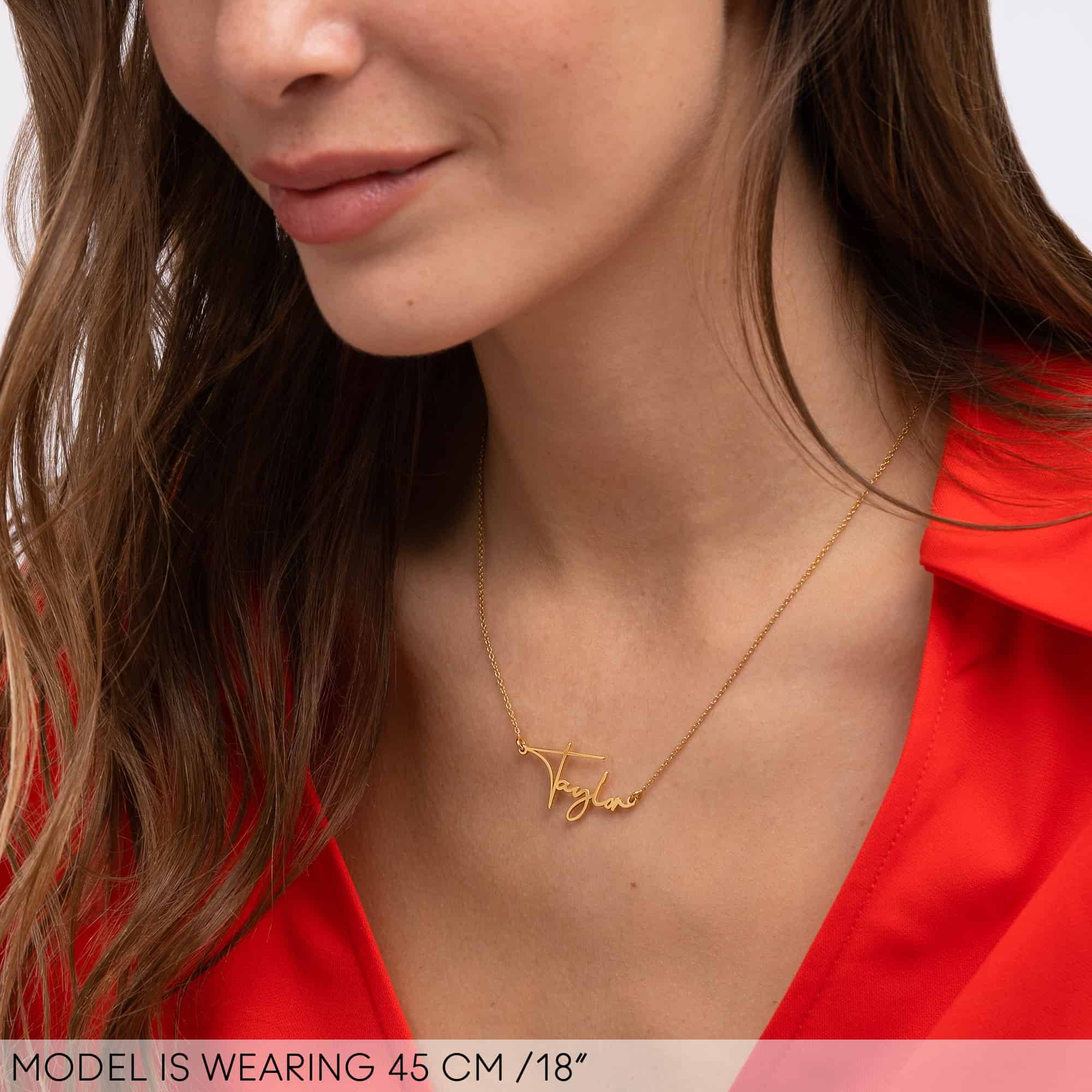 Paris Name Necklace in 18ct Gold Vermeil-4 product photo