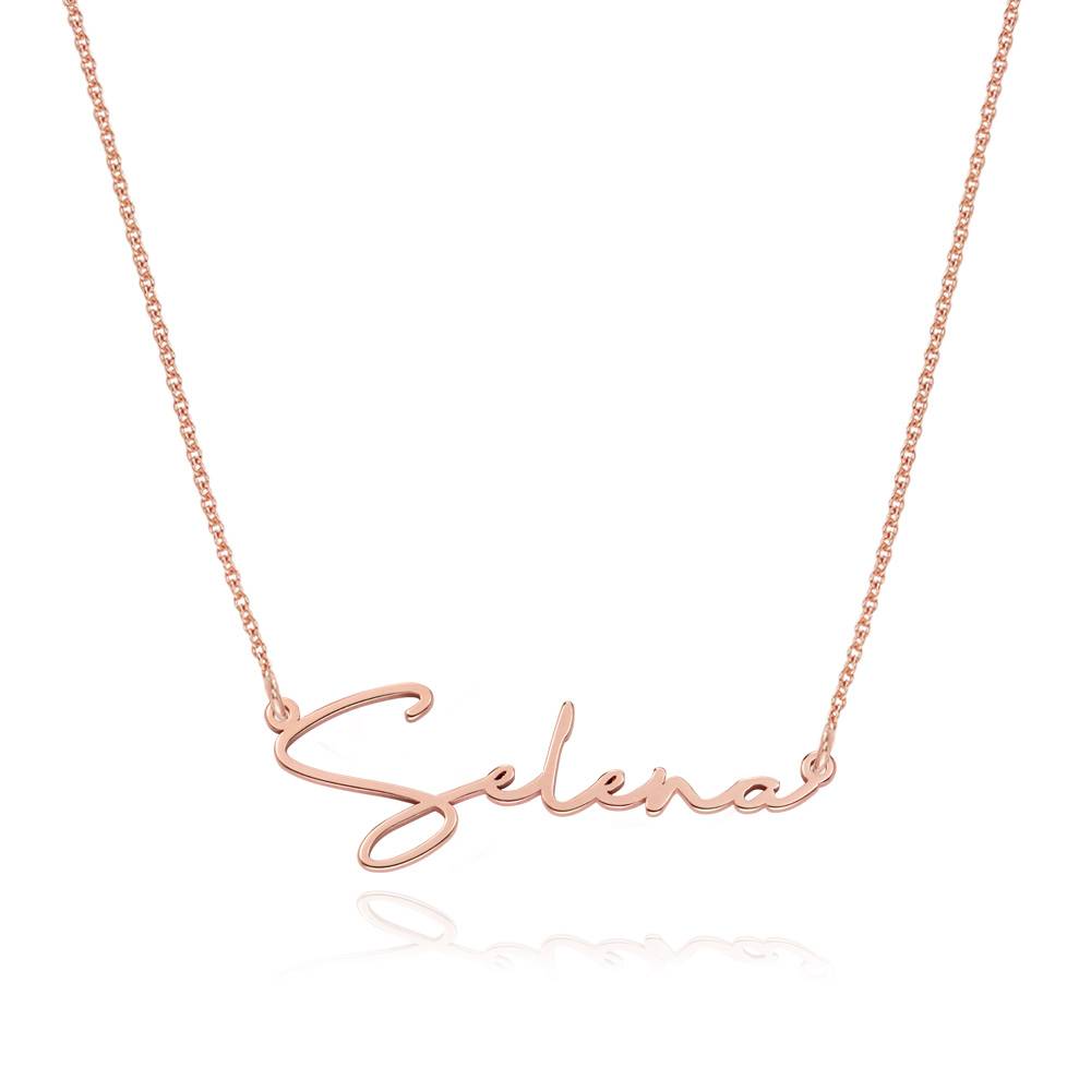 Paris Name Necklace in 18K Rose Gold Vermeil product photo