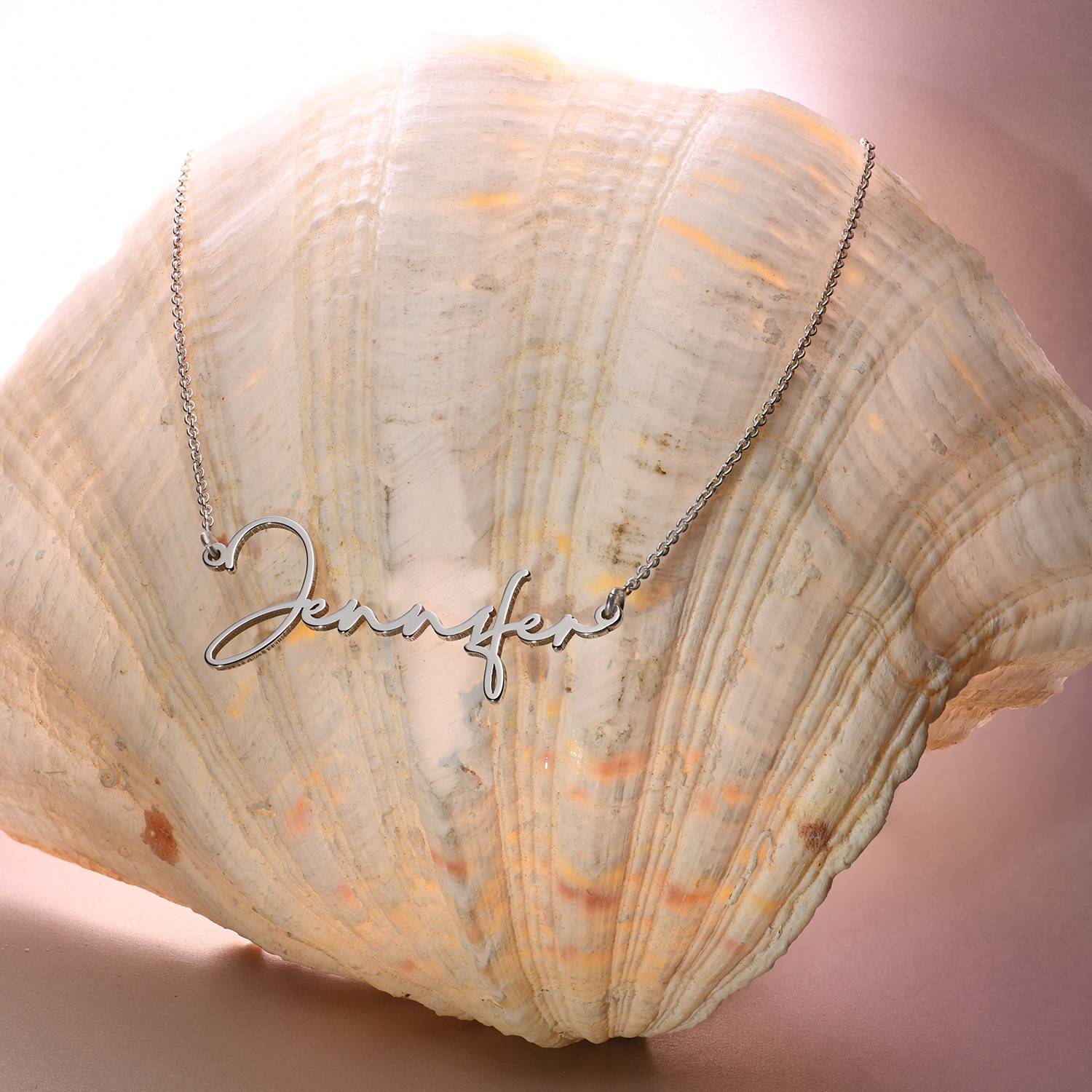 Paris Name Necklace in Sterling Silver-4 product photo