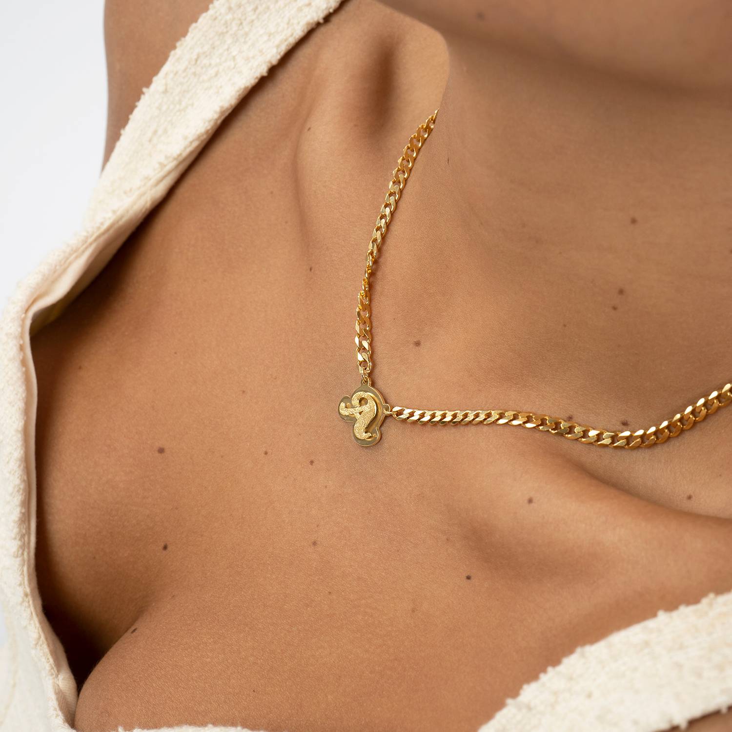 Brandi Double Plated Name Necklace in 18K Gold Vermeil-4 product photo