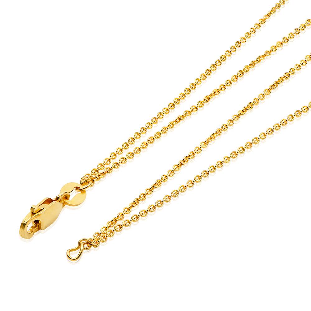 Bridget Star Layered Name Necklace with Gemstone in 18K Gold Vermeil-1 product photo