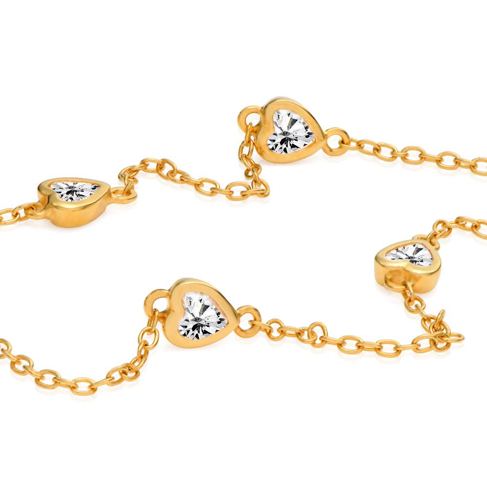 Charli Heart Chain Girls Name Necklace in 18K Gold Plating-3 product photo