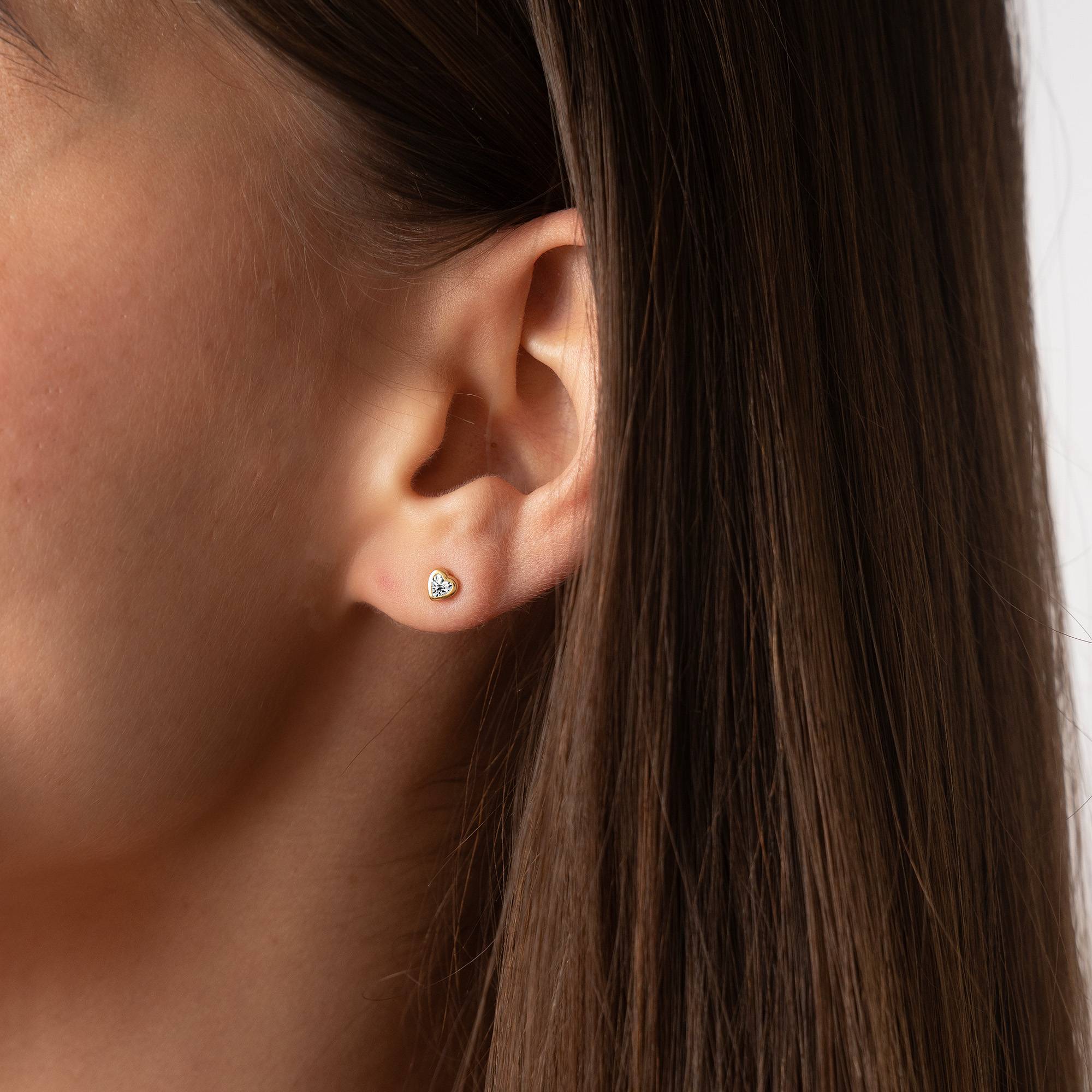 Charli Heart Earrings in 18K Gold Vermeil-6 product photo