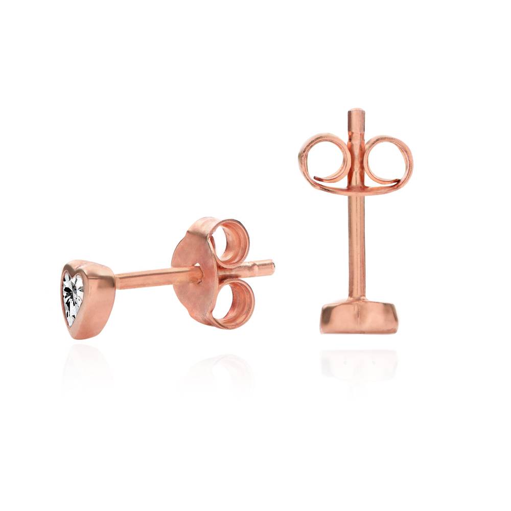 Charli Heart Earrings in 18K Rose Gold Plating-5 product photo