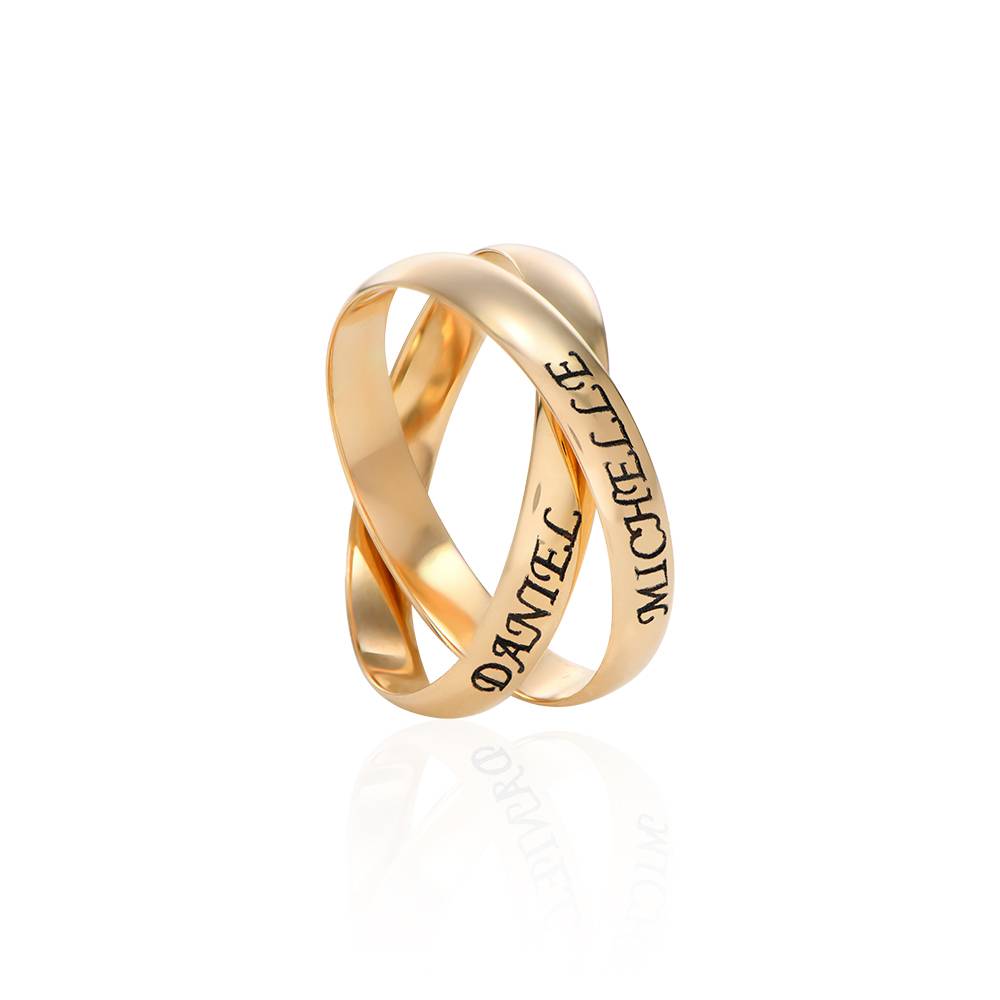 2 Charlize Russian Ring in 10K Yellow Gold-2 product photo