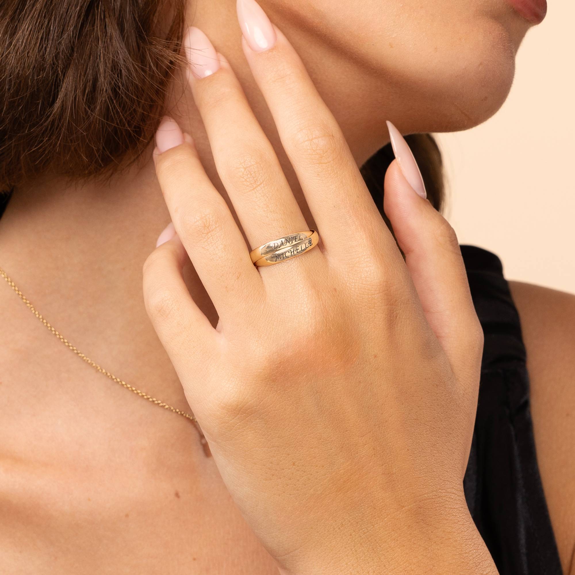 2 Charlize Russian Ring in 10K Yellow Gold-3 product photo