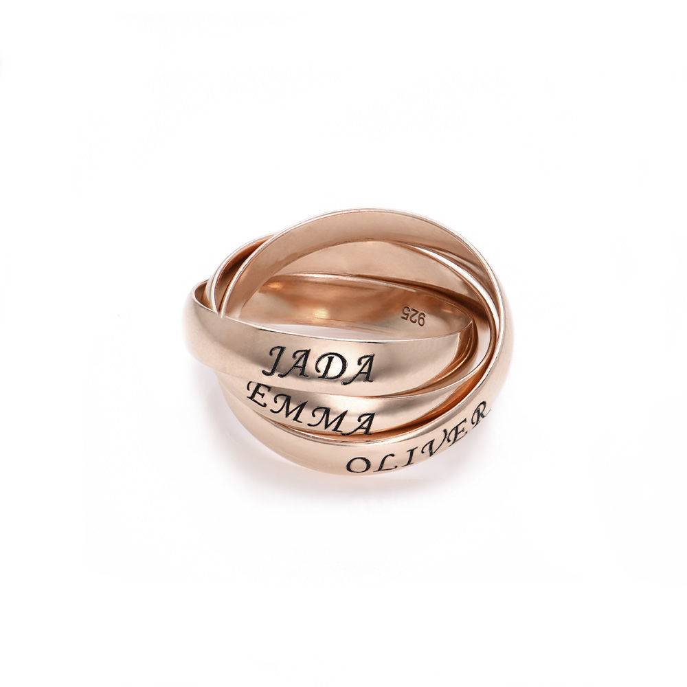 Charlize Russian Ring in 18K Rose Gold Vermeil product photo