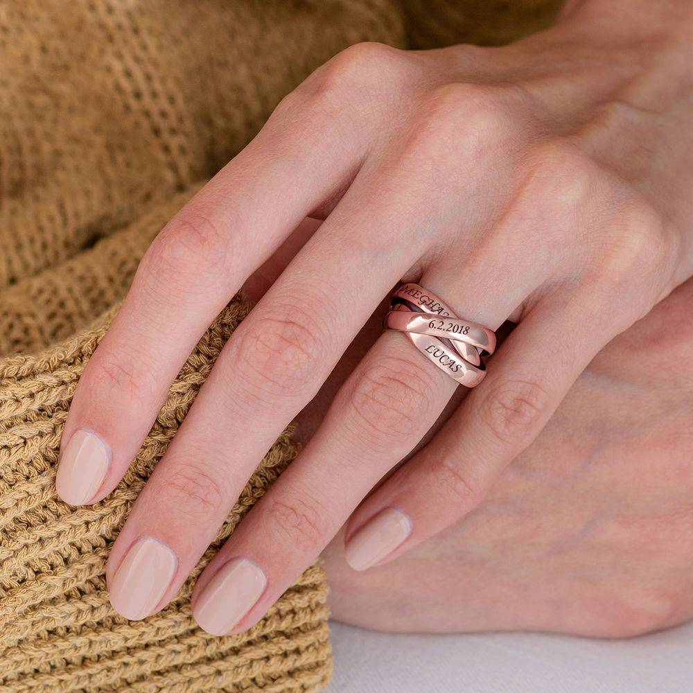Charlize Russian Ring in 18K Rose Gold Vermeil-5 product photo