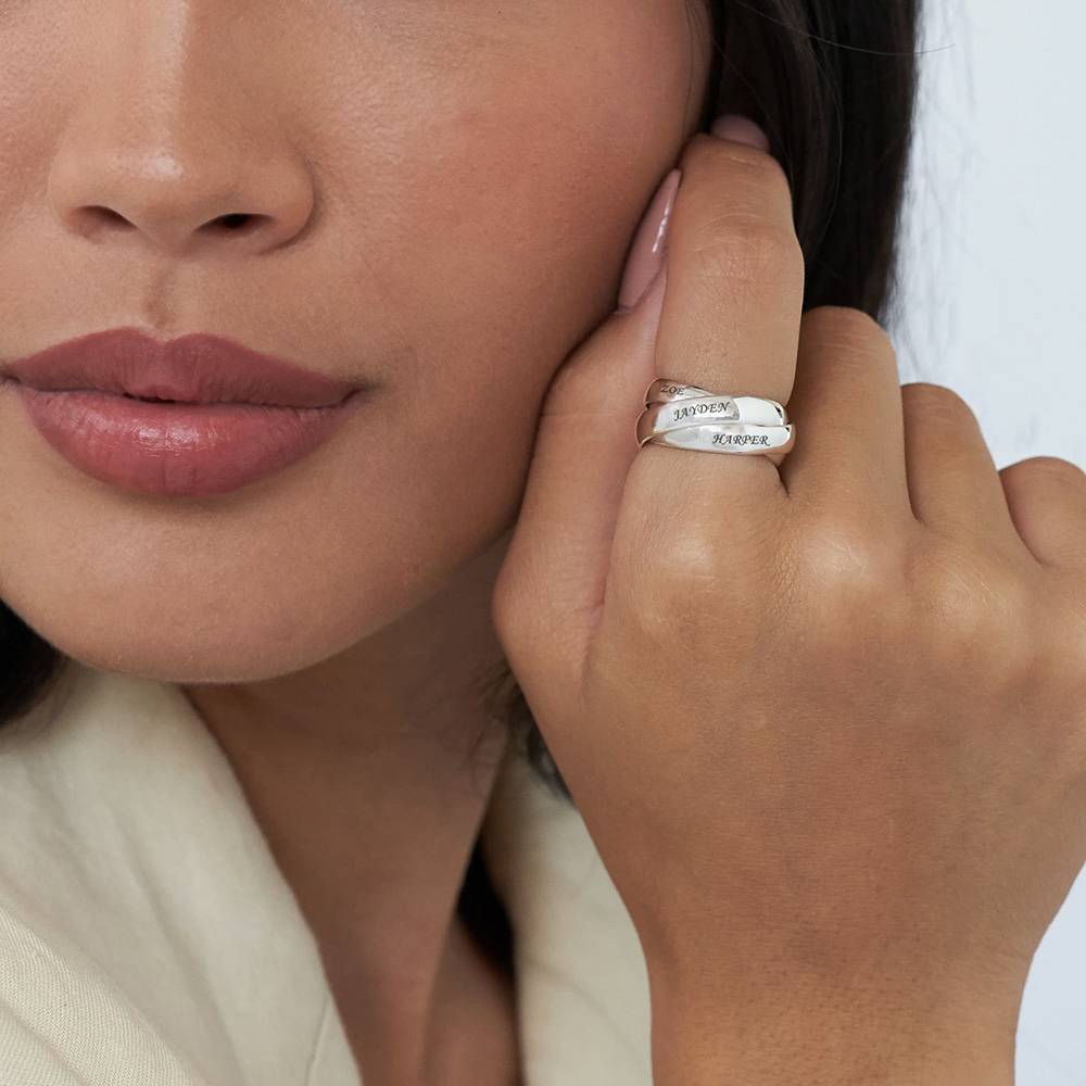 Charlize Russian Ring in Sterling Silver-3 product photo