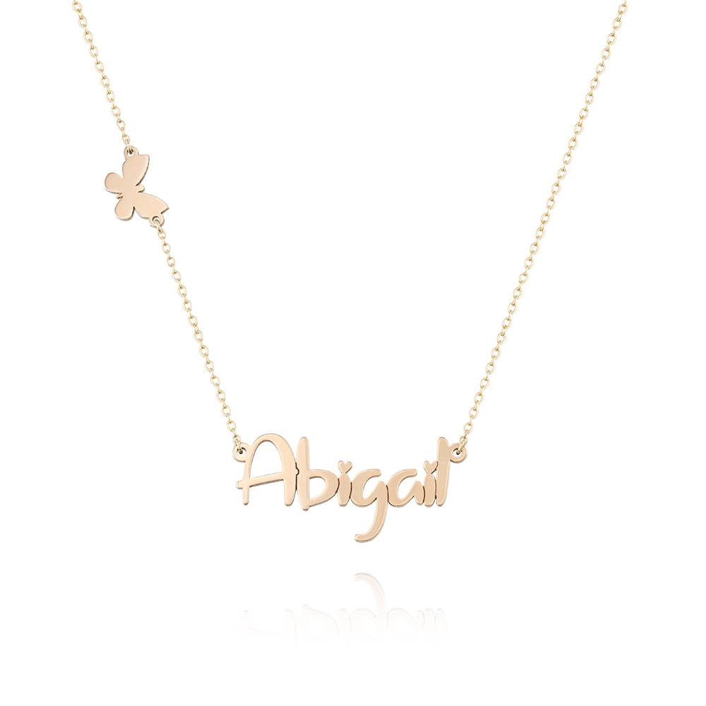 Charlotte Name Necklace in 14K Yellow Gold-2 product photo