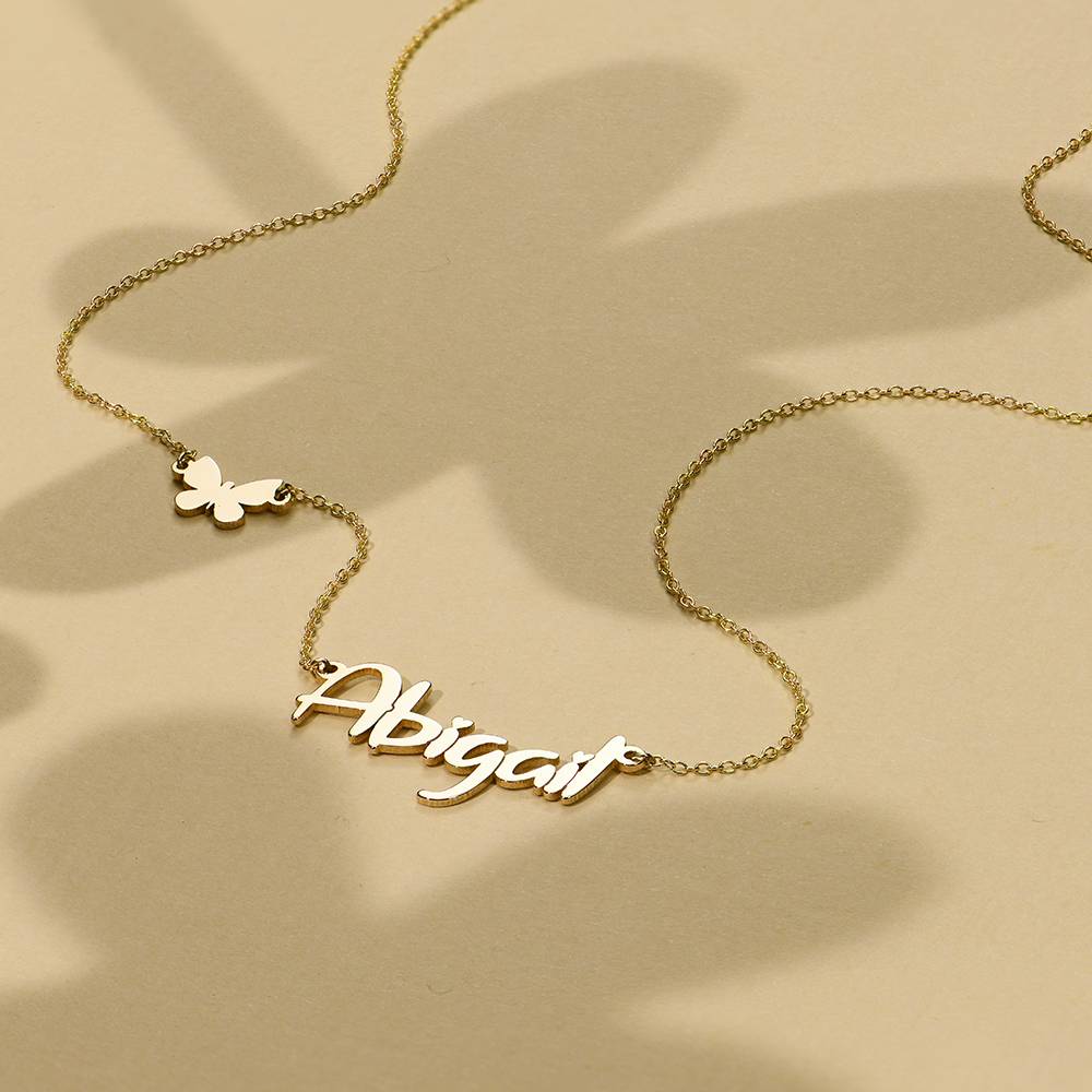 Charlotte Name Necklace in 14K Yellow Gold-3 product photo