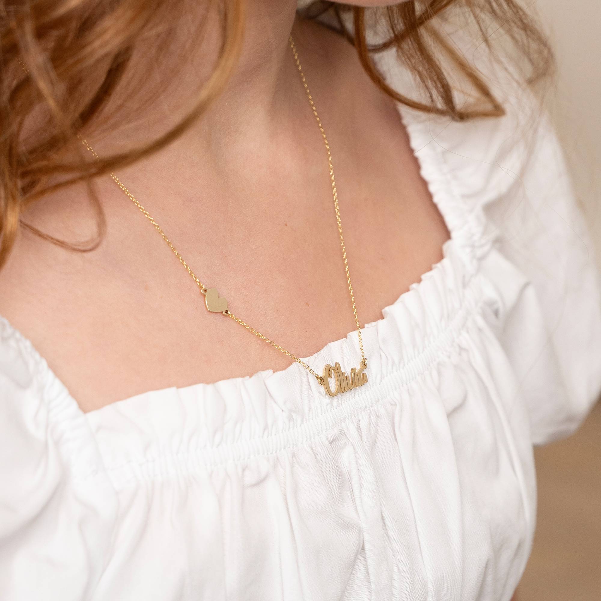 Charlotte Name Necklace in 14K Yellow Gold-8 product photo