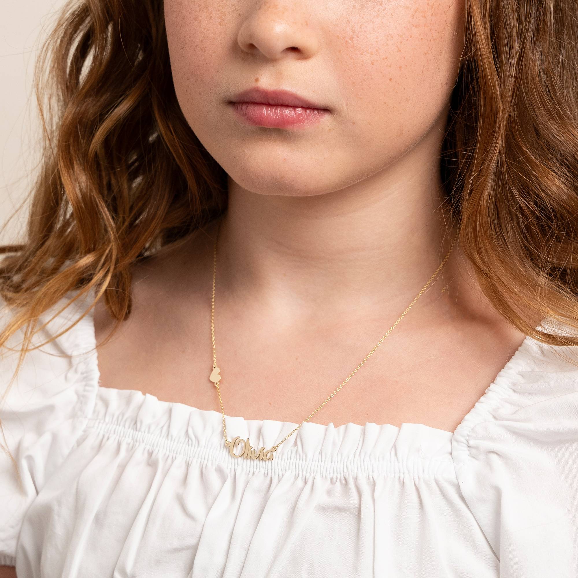 Charlotte Name Necklace in 14K Yellow Gold-9 product photo