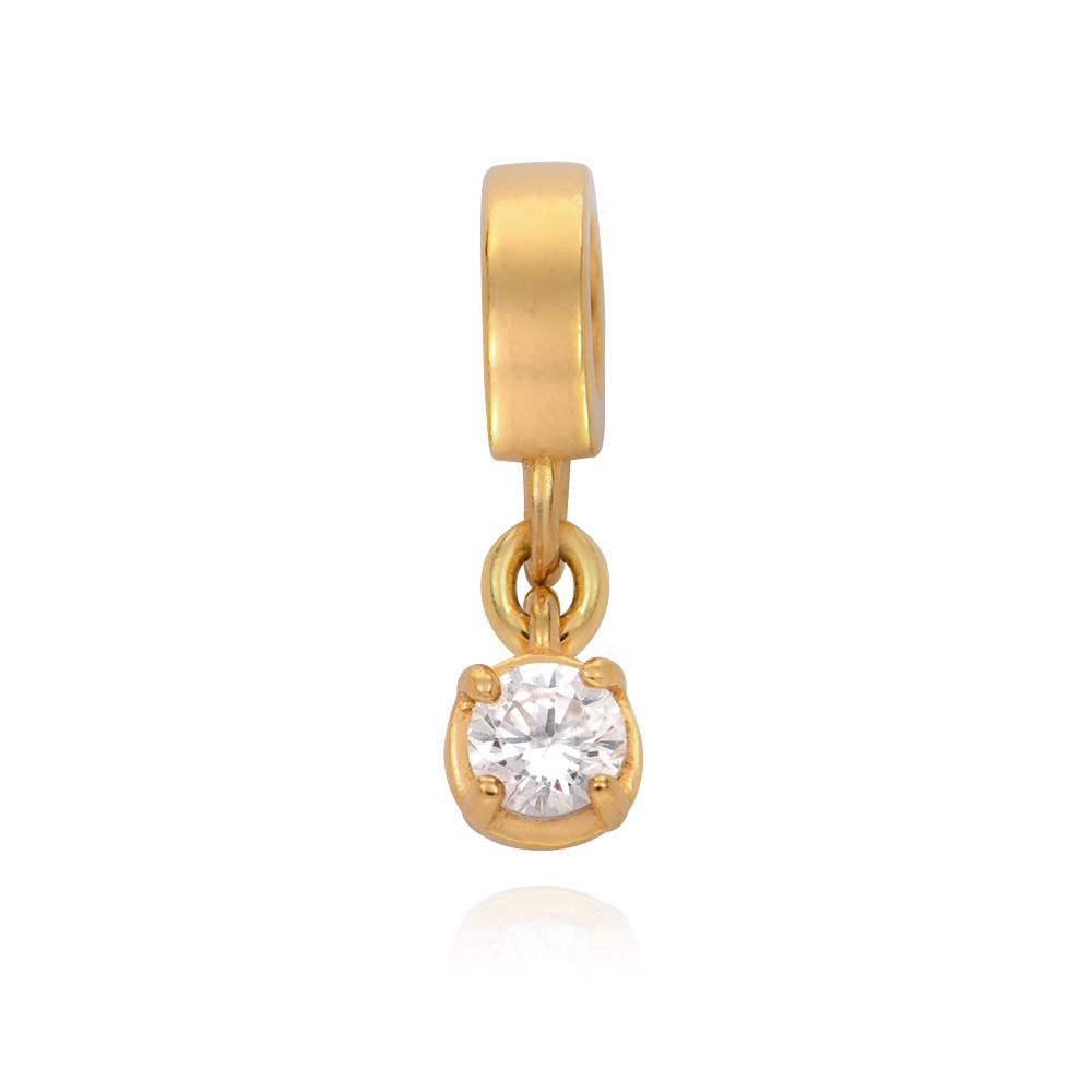 Diamond Charm in 18K Gold Plating-1 product photo