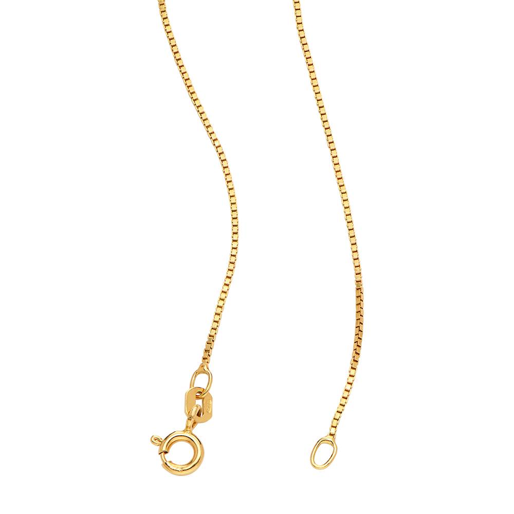 Diamond Russian Ring Necklace in Gold Vermeil-5 product photo