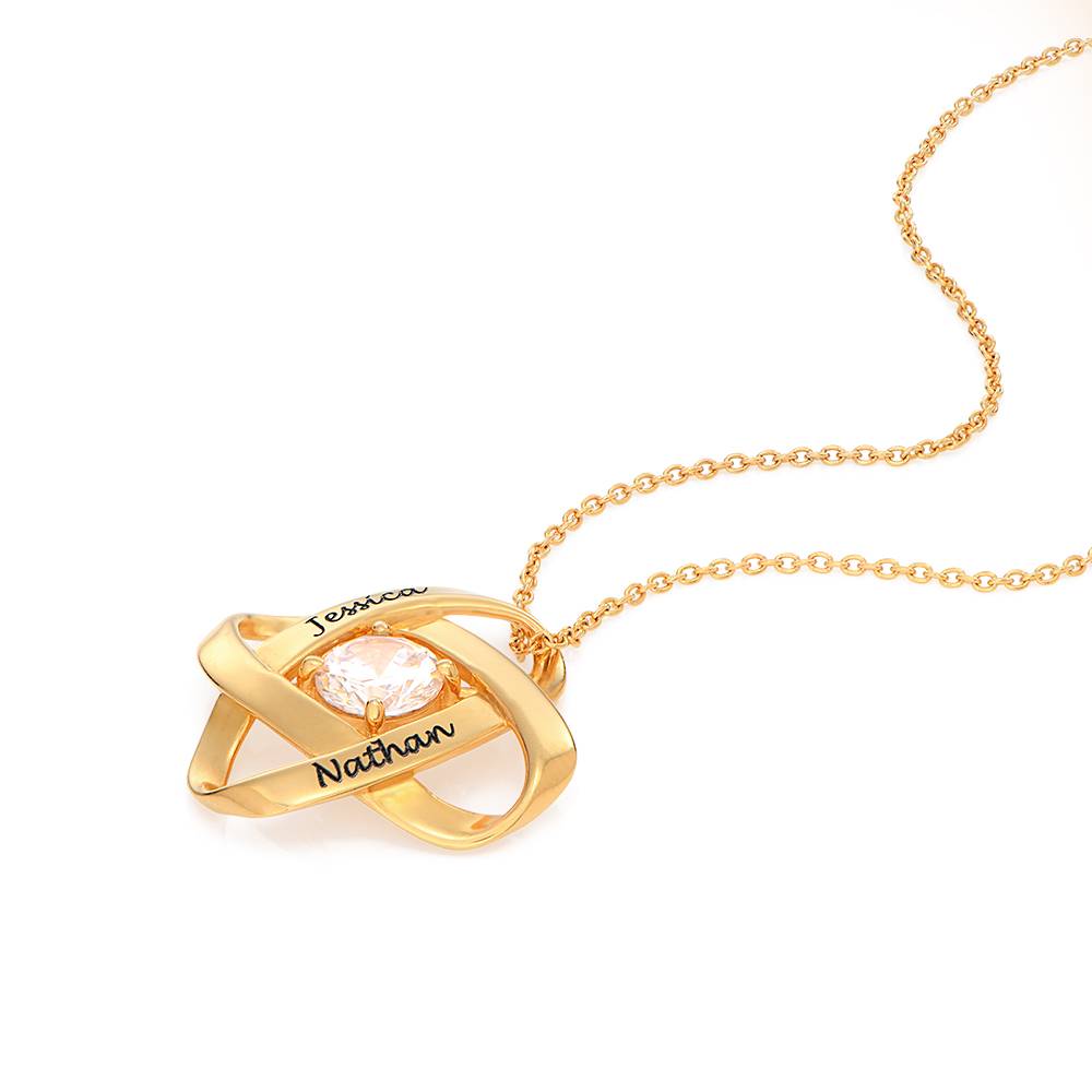 Galaxy Necklace with Cubic Zirconia in 18k Gold Vermeil-2 product photo