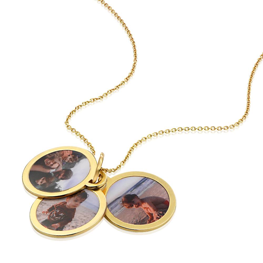 Forever Photo Pendant Necklace in 18K Gold Plating-3 product photo